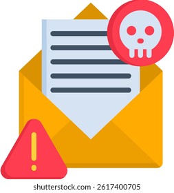 Spam Icon Flat Vector Illustration