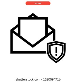 spam icon isolated sign symbol vector illustration - high quality black style vector icons
