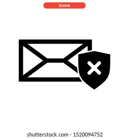 spam icon isolated sign symbol vector illustration - high quality black style vector icons
