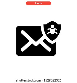 spam icon isolated sign symbol vector illustration - high quality black style vector icons

