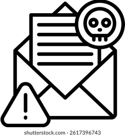 Spam Icon Line Vector Illustration