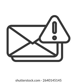 Spam Icon Lineal Style Vector Illustration