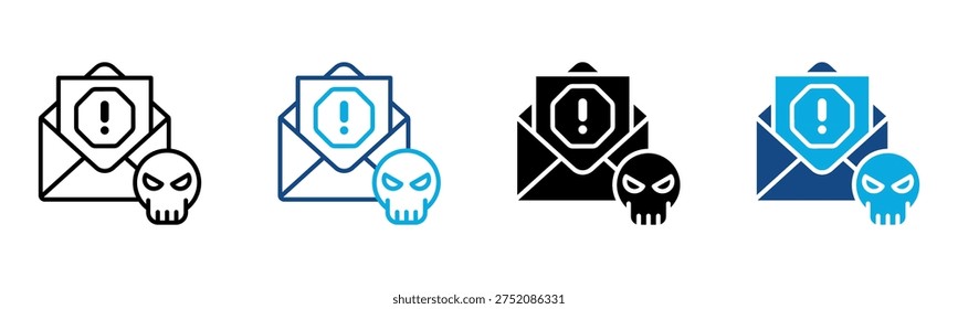 Spam Icon Multiple Style Vector Illustration