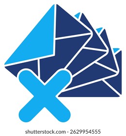 Ícone de spam representado pelo estilo Dualtone do símbolo de spam.