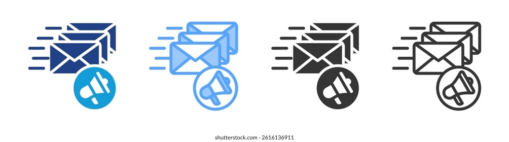 Spam icon set multiple style collection