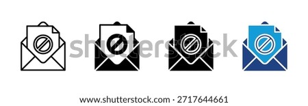 Spam icon set multiple style collection