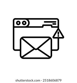 Icono de spam Vector ilustración de stock