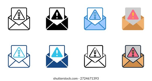 Los íconos de spam establecen múltiples estilos de colección. Trazo editable 
