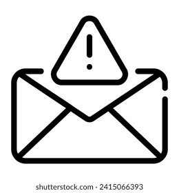 spam Line Icon Background White