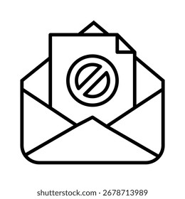 Spam line icon vector collection