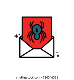 Spam mail concept Isolated Line Vector Illustration editable Icon
