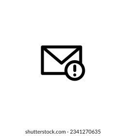 Spam mail with outline icon vector