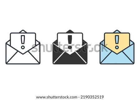 spam messages icons  symbol vector elements for infographic web