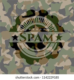 Spam on camo pattern