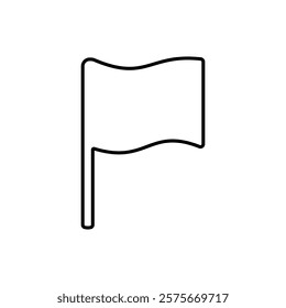 spam report flag icon, simple flat style, illustration, logo sign symbol pictogram template, for ui or ux isolated on white for mobile app, editable