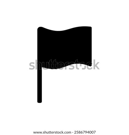 spam report flag icon, simple flat style, illustration, logo sign symbol pictogram template, for ui or ux isolated on white for mobile app, editable