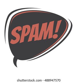 spam retro speech balloon