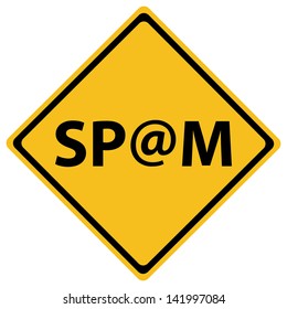 spam road sign