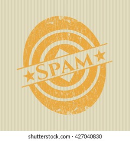 Spam with rubber seal texture