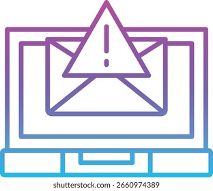 Ícone de vetor de spam. Pode ser usado para impressão, aplicativos móveis e da Web.
