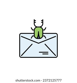 spam vector icon filled line style. Perfect for website, application, commerce, presentation, logo and more. modern color line icon