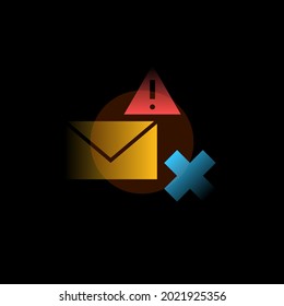 Spam. Vector icon in gradient style