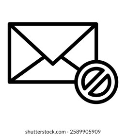 Spam Vector Line Icon Design For Personal And Commercial Use