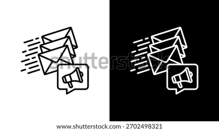 Spam White Icon Set Design