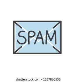 spam word concept -vector illustration