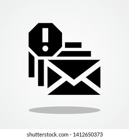 Spams Icon with Gray Shadow