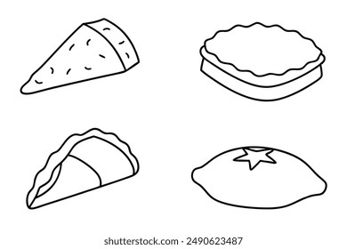 the Spanakopita Artwork Illustration Drawing