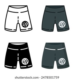 Spandex Shorts icon represents tight-fitting shorts designed for flexibility and comfort during sports activities.