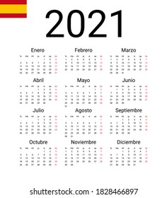 Turkish 2021 Calendar Vector Design Template Stock Vector (Royalty Free ...