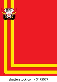 Spanish background in national colours red and yellow ideal for placing text over