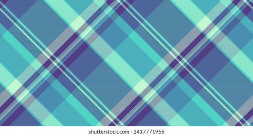 Spanish background tartan plaid, isolation seamless fabric check. Outside texture vector textile pattern in teal and indigo color.