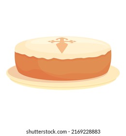 Spanish bakery icon cartoon vector. Spain food. Dish product