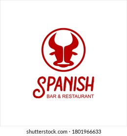 Spanish Bar Tapas Food Logo Design, Template Cuisine and Gourmet Vector Inspiration