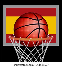Spanish basket ball, vector 