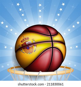 Spanish basket ball, vector 