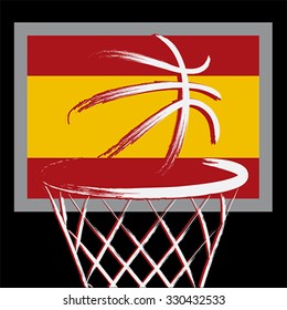 Spanish basket ball, vector 