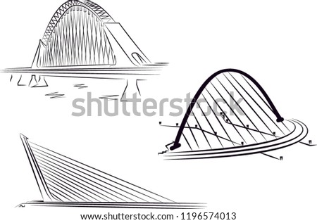 Spanish bridges vector