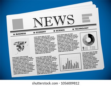 Spanish business and economy on newspaper