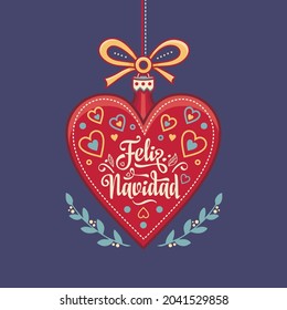 Spanish Christmas Navidad Christmas in Spain Feliz Navidad in different languages in Spain, Mexico, Colombia, Argentina, Peru, Venezuela, Cuba, Nicaragua Feliz Navidad lettering in vintage style