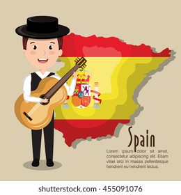 Spanish Culture Icons Isolated Icon Design, Vector Illustration  Graphic 