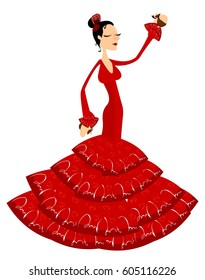 Spanish Dancer Stock Vector (Royalty Free) 605116163 | Shutterstock