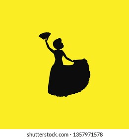 spanish dances icon vector