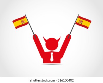 Spanish Evil Politician Celebrates