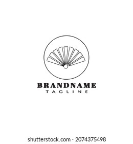 spanish fan logo cartoon icon design template modern isolated vector illustration