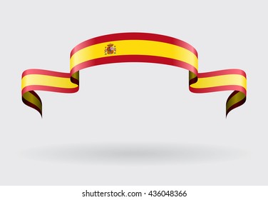 Spanish flag background. Vector illustration.