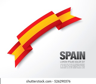 Spanish flag on a white background